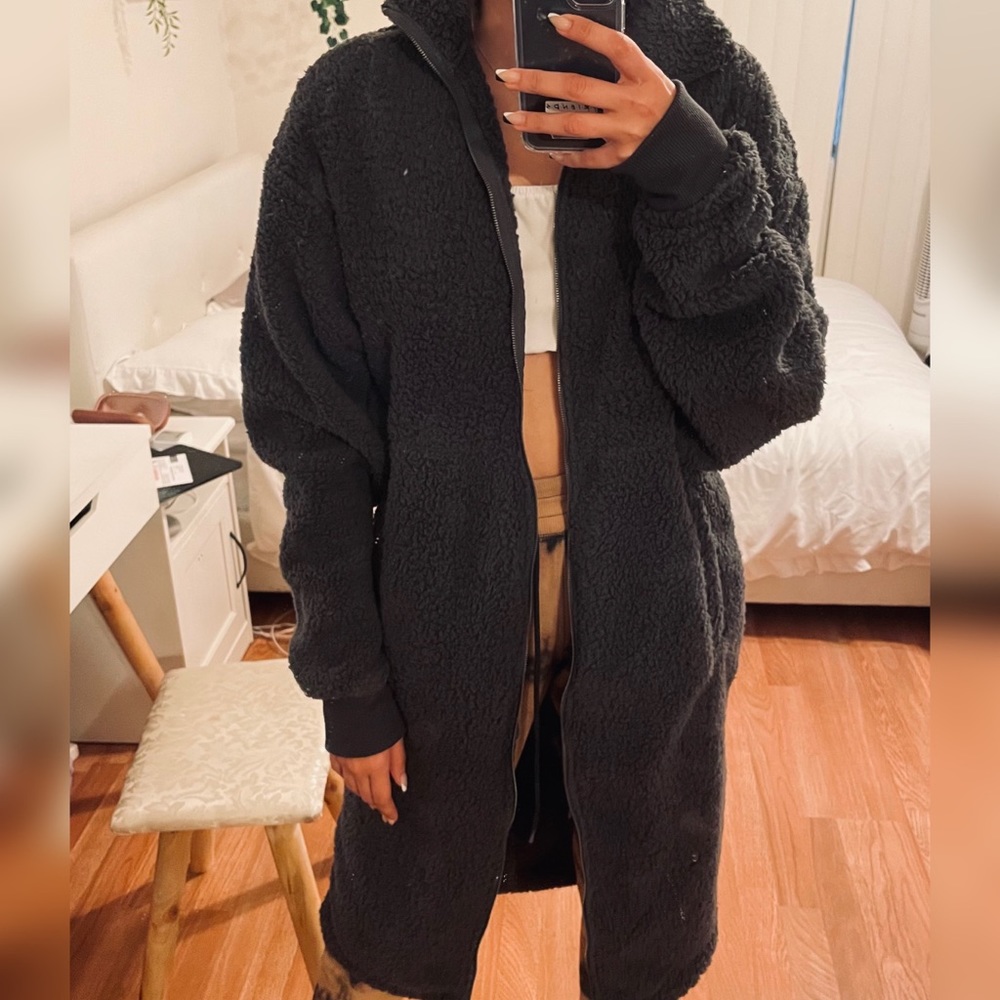 NWOT Fashion Nova Sherpa Longline Jacket